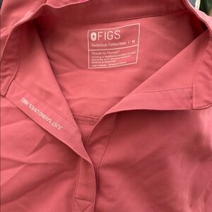 Figs rafeala top, pink